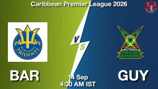 BAR vs GUY - Caribbean Premier