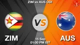 ZIM vs AUS Dream11 Prediction, Preview & Updates - <small>Tue, 15 Sep 01:00 PM IST</small>