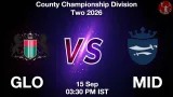 GLO vs MID Dream11 Prediction, Preview & Updates - <small>Tue, 15 Sep 03:30 PM IST</small>