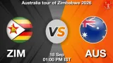 ZIM vs AUS Dream11 Prediction, Preview & Updates - <small>Fri, 18 Sep 01:00 PM IST</small>