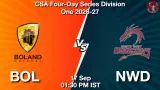 BOL vs NWD Dream11 Prediction, Preview & Updates - <small>Thu, 17 Sep 01:30 PM IST</small>