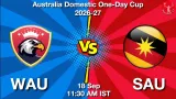 WAU vs SAU Dream11 Prediction, Preview & Updates - <small>Fri, 18 Sep 11:30 AM IST</small>