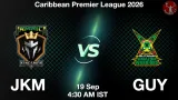 JKM vs GUY Dream11 Prediction, Preview & Updates - <small>Sat, 19 Sep 04:30 AM IST</small>