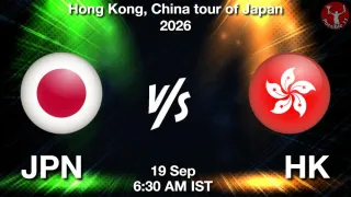 JPN vs HK - Hong Kong,