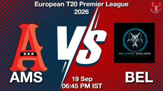 AMS vs BEL - European T20