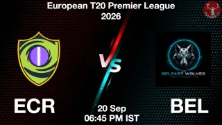 ECR vs BEL - European T20