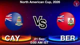 CAY vs BER Dream11 Prediction, Preview & Updates - <small>Mon, 21 Sep 12:00 AM IST</small>