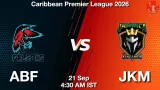 ABF vs JKM Dream11 Prediction, Preview & Updates - <small>Mon, 21 Sep 04:30 AM IST</small>
