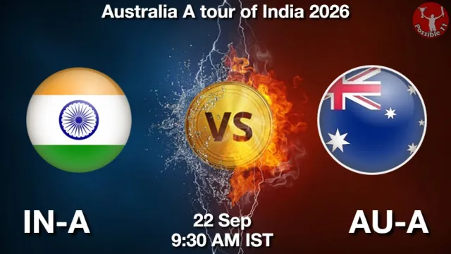 IN-A vs AU-A ड्रीम11 भविष्यवाणी, फैंटेसी क्रिकेट टीम - 22 सितम्बर 2026