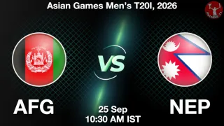 AFG vs NEP - Asian Games
