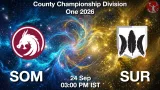 SOM vs SUR Dream11 Prediction, Preview & Updates - <small>Thu, 24 Sep 03:00 PM IST</small>