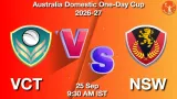 VCT vs NSW Dream11 Prediction, Preview & Updates - <small>Fri, 25 Sep 09:30 AM IST</small>