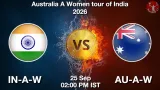 IN-A-W vs AU-A-W Dream11 Prediction - <small>Fri, 25 Sep 02:00 PM IST</small>