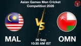 MAL vs OMN Dream11 Prediction, Preview & Updates - <small>Sat, 26 Sep 10:30 AM IST</small>