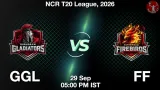 GGL vs FF Dream11 Prediction, Preview & Updates - <small>Tue, 29 Sep 05:00 PM IST</small>