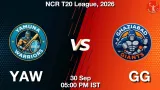 YAW vs GG Dream11 Prediction, Preview & Updates - <small>Wed, 30 Sep 05:00 PM IST</small>