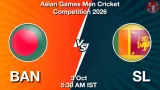 BAN vs SL Dream11 Prediction, Preview & Updates - <small>Sat, 03 Oct 05:30 AM IST</small>