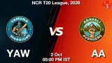 YAW vs AA Dream11 Prediction, Preview & Updates - <small>Fri, 02 Oct 05:00 PM IST</small>