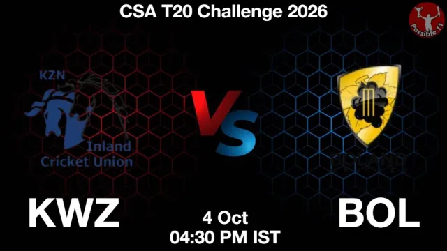 KWZ vs BOL Match Previews and Cricket Tips