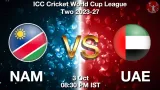 NAM vs UAE Dream11 Prediction, Preview & Updates - <small>Sat, 03 Oct 08:30 PM IST</small>