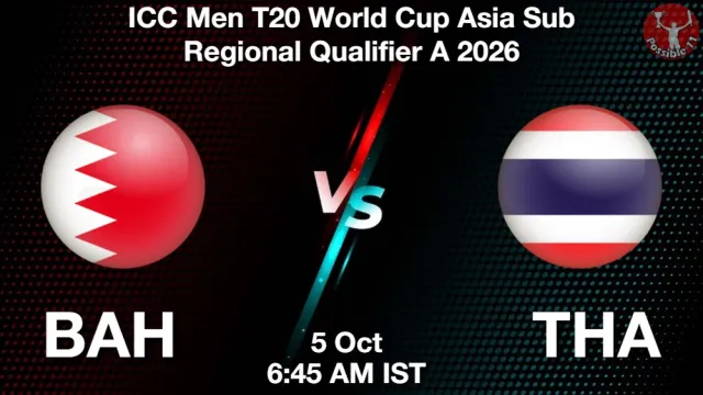 BAH vs THA Match Previews and Cricket Tips