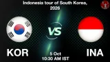 KOR vs INA Dream11 Prediction, Preview & Updates - <small>Mon, 05 Oct 10:30 AM IST</small>