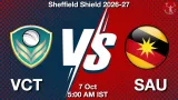 VCT vs SAU Dream11 Prediction, Preview & Updates - <small>Wed, 07 Oct 05:00 AM IST</small>