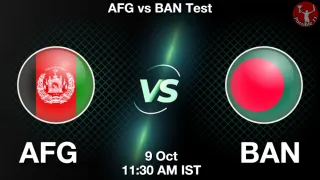 AFG vs BAN - Afghanistan vs