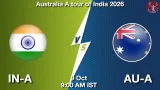 IN-A vs AU-A Dream11 Prediction - <small>Fri, 09 Oct 09:00 AM IST</small>