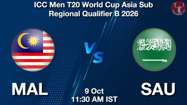 MAL vs SAU ड्रीम11 भविष्यवाणी, फैंटेसी क्रिकेट टीम - 09 अक्टूबर 2026