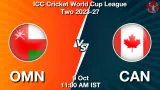 OMN vs CAN Dream11 Prediction, Preview & Updates - <small>Fri, 09 Oct 11:00 AM IST</small>
