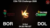 BOR vs DOL Dream11 Prediction, Preview & Updates - <small>Fri, 09 Oct 04:30 PM IST</small>