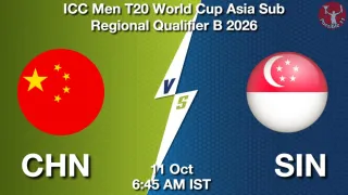 CHN vs SIN CHN vs SIN - ICC Men