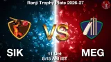 SIK vs MEG Dream11 Prediction, Preview & Updates - <small>Sun, 11 Oct 08:15 AM IST</small>