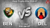 BEN vs DEL Dream11 Prediction, Preview & Updates - <small>Sun, 11 Oct 09:00 AM IST</small>