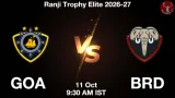 GOA vs BRD Dream11 Prediction, Preview & Updates - <small>Sun, 11 Oct 09:30 AM IST</small>