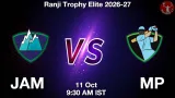 JAM vs MP Dream11 Prediction, Preview & Updates - <small>Sun, 11 Oct 09:30 AM IST</small>