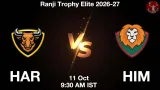 HAR vs HIM Dream11 Prediction, Preview & Updates - <small>Sun, 11 Oct 09:30 AM IST</small>