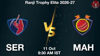 SER vs MAH SER vs MAH - Ranji Trophy