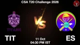TIT vs ES Dream11 Prediction, Preview & Updates - <small>Sun, 11 Oct 04:30 PM IST</small>