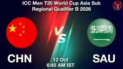 CHN vs SAU Match Preview, Picture