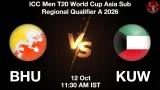 BHU vs KUW Dream11 Prediction, Preview & Updates - <small>Mon, 12 Oct 11:30 AM IST</small>