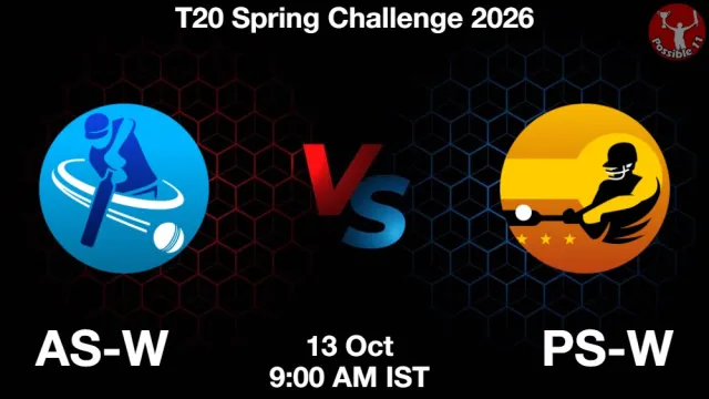 AS-W vs PS-W Match Previews and Cricket Tips