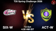 SIX-W vs ACT-W Match Preview, Picture