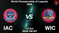 IAC vs WIC 15th Match Picture