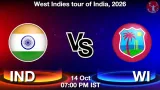 IND vs WI Dream11 Prediction, Preview & Updates - <small>Wed, 14 Oct 07:00 PM IST</small>