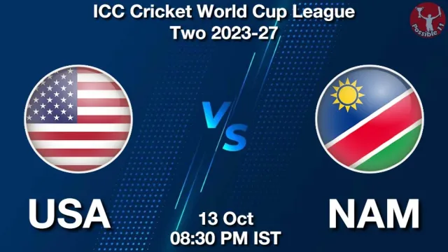 USA vs NAM ड्रीम11 भविष्यवाणी, फैंटेसी क्रिकेट टीम - 13 अक्टूबर 2026