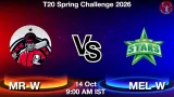 MR-W vs MEL-W Dream11 Prediction - <small>Wed, 14 Oct 09:00 AM IST</small>