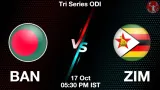 BAN vs ZIM Dream11 Prediction, Preview & Updates - <small>Sat, 17 Oct 05:00 PM IST</small>