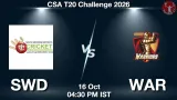 SWD vs WAR Dream11 Prediction, Preview & Updates - <small>Fri, 16 Oct 04:30 PM IST</small>